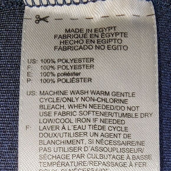 Adidas Golf Navy Blue Three Button Short Sleeve Golf Polo Size XXL - Picture 6 of 7